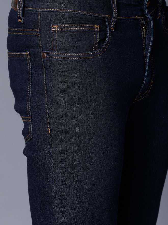 Details about   High Street Branded Mens Dark Indigo Slim Fit Stretch Jeans