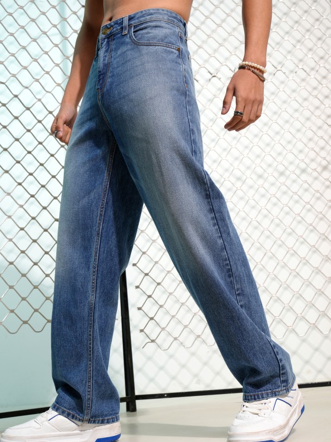 Buy Highlander Blue Relaxed Fit Stretchable Baggy Jeans For Men Online At Rs 759 Ketch